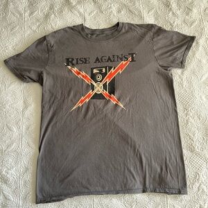 Graphic Tee - Rise Against Charcoal Gray Band Shirt